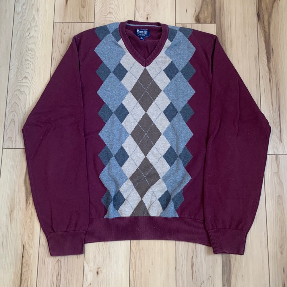Bass and Co. Men’s Argyle Sweater